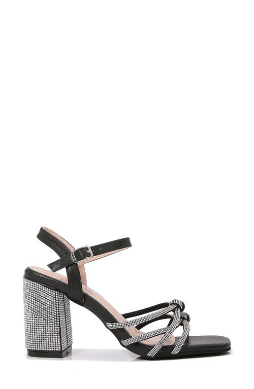 Shop Berness Lshika Rhinestone Sandal In Black