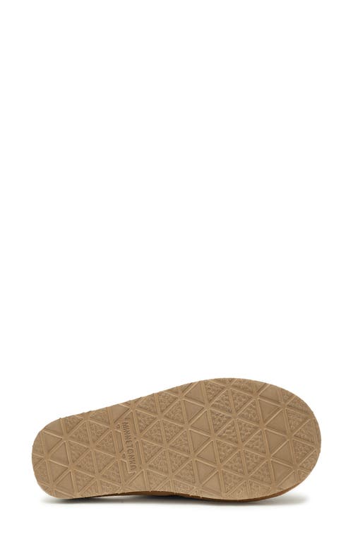 Minnetonka Café Faux Fur Scuff Slipper In Cinnamon