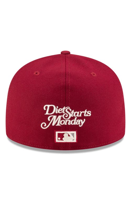 Shop New Era X Diet Starts Monday X Diet Starts Monday 59fifty Philadelphia Phillies Fitted Baseball Cap In Red