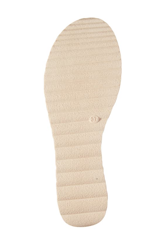 Cordani Britta Espadrille Platform Wedge Slide Sandal In Sand Arena Suede
