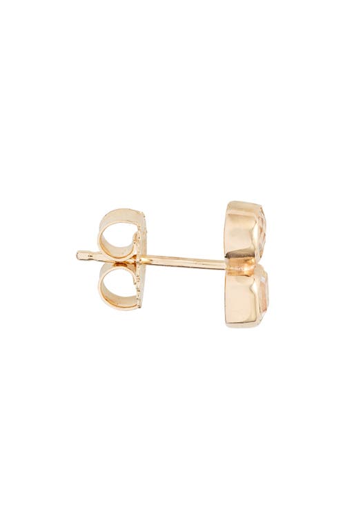 Shop Anzie Cleo Jaeda Stud Earrings In Yellow Gold