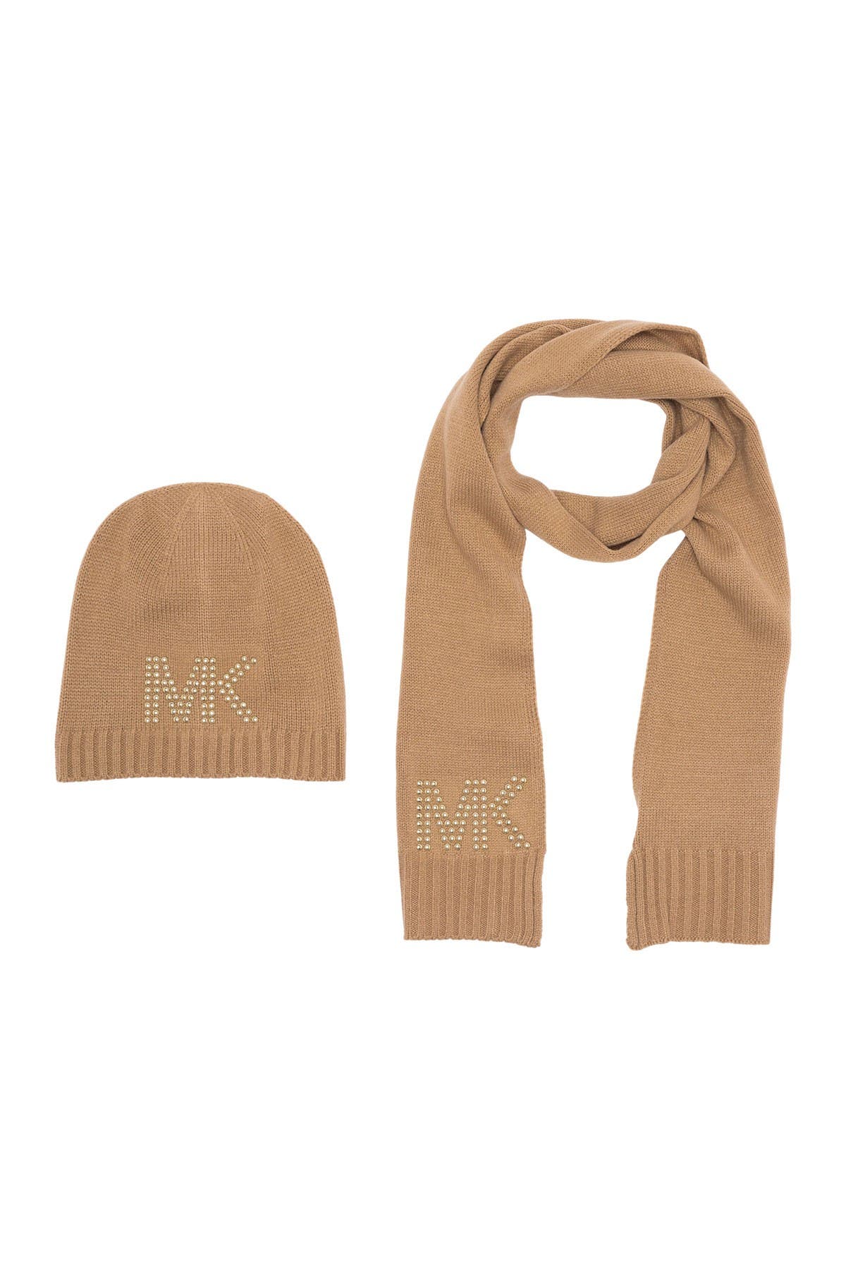 mk hat and scarf set