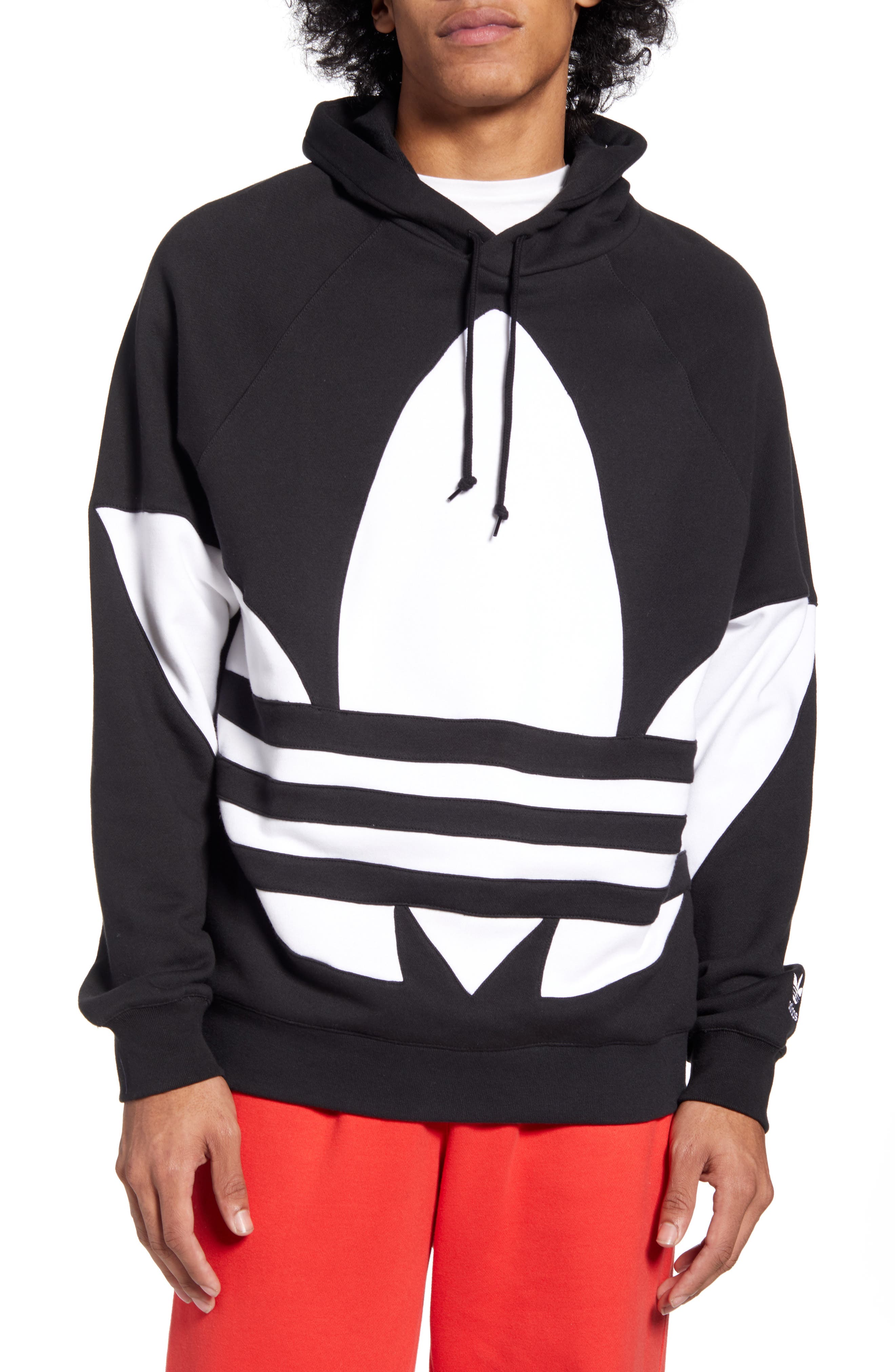 adidas hoodie big logo