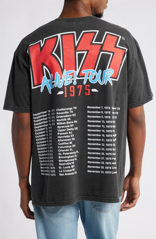 Shop Philcos Kiss Alive! Tour Glitter Graphic T-shirt In Black