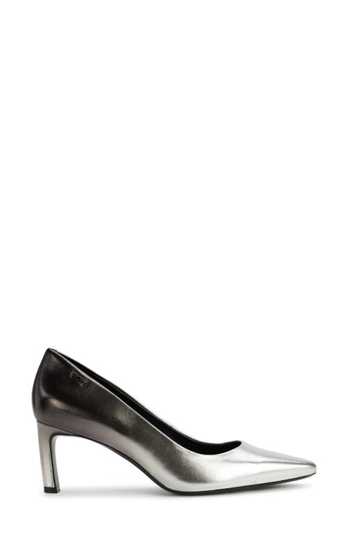 Dkny Charlie Pump In Pewter/silver