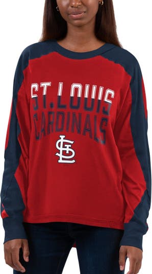 G-III 4HER BY CARL BANKS Women's G-III 4Her by Carl Banks Red/Navy St. Louis  Cardinals Smash Raglan Long Sleeve T-Shirt
