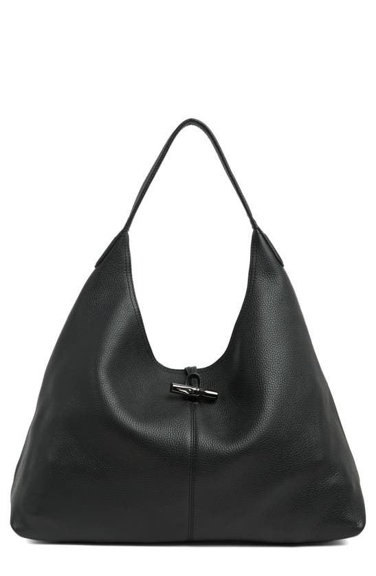 Roseau Extra Large Hobo Bag In Black