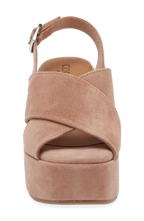Cordani Joanna Slingback Platform Wedge Sandal In Coccio