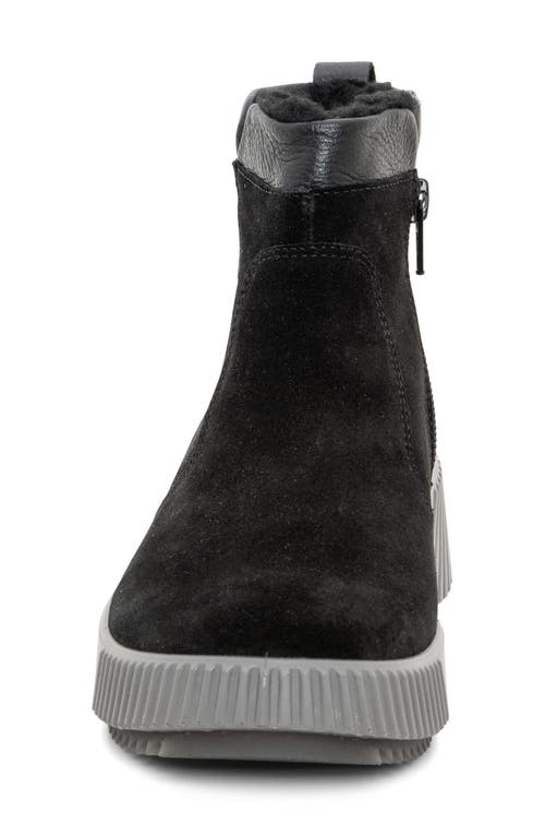 Shop Ara Dahlia Waterproof Faux Fur Lined Sneaker In Black