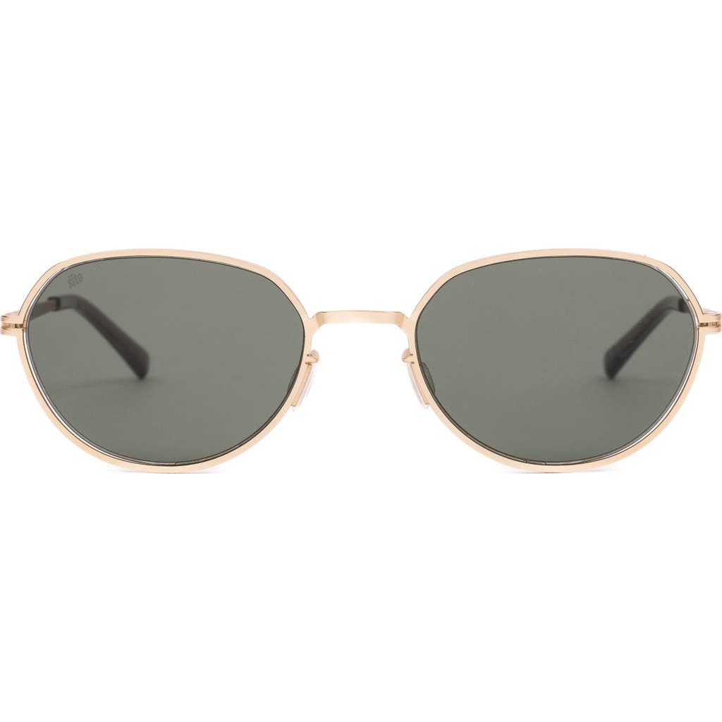 Shop Sito Shades Orbital Standard 55mm Standard Gradient Round Sunglasses In Gold/moss/forest