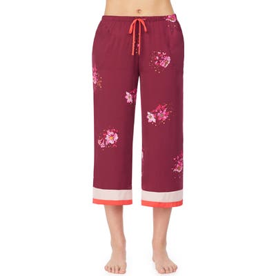 Room Service Crop Pajama Pants, Burgundy (Nordstrom Exclusive)