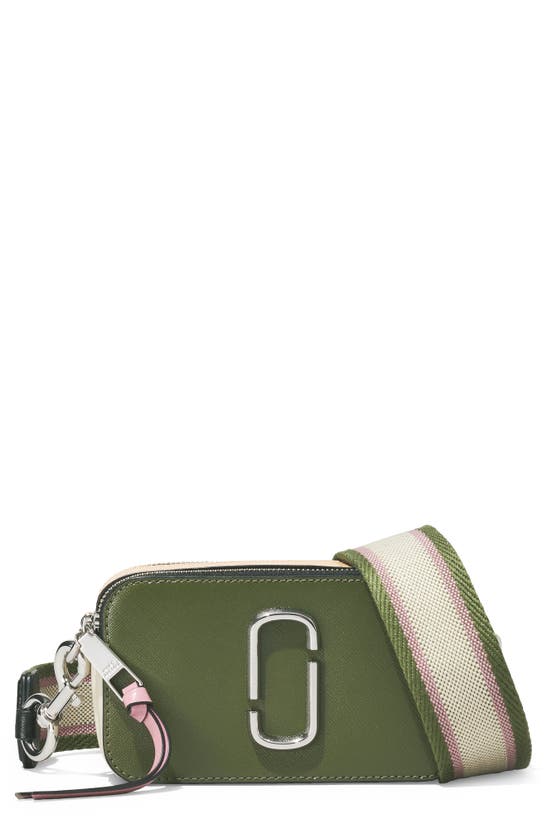 Marc Jacobs The Snapshot Crossbody Bag In Bronze Green Multi