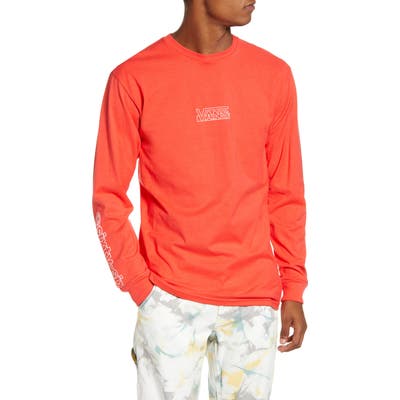 Vans Otw Framework Long Sleeve Graphic T-Shirt, Orange