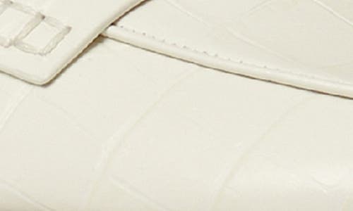 Tory Burch Croc Embossed Mule In New Ivory