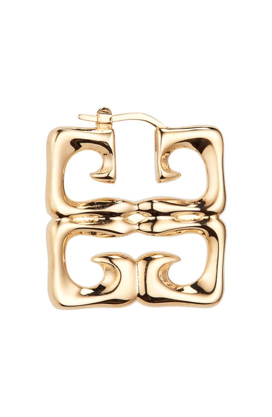 Shop Givenchy 4g Liquid Earrings In Golden Yellow