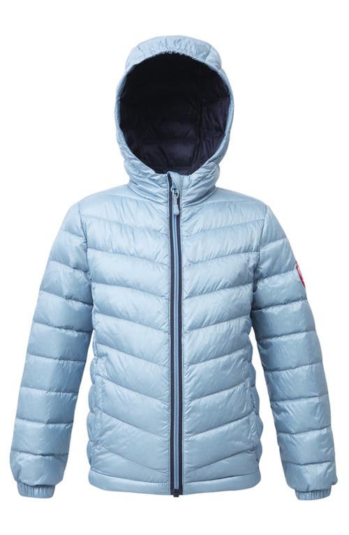 Rokka&rolla Kids' Ultra Light Quilt Packable Down Jacket In Blue Fog