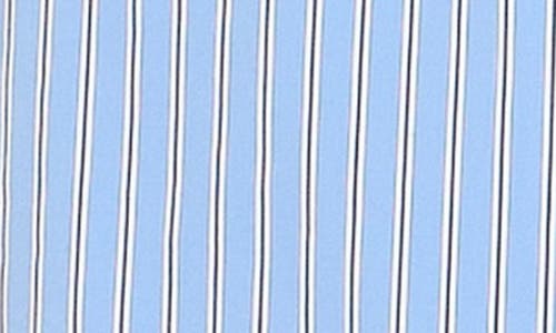 Shop English Factory Godet Stripe Dress In Powder Blue