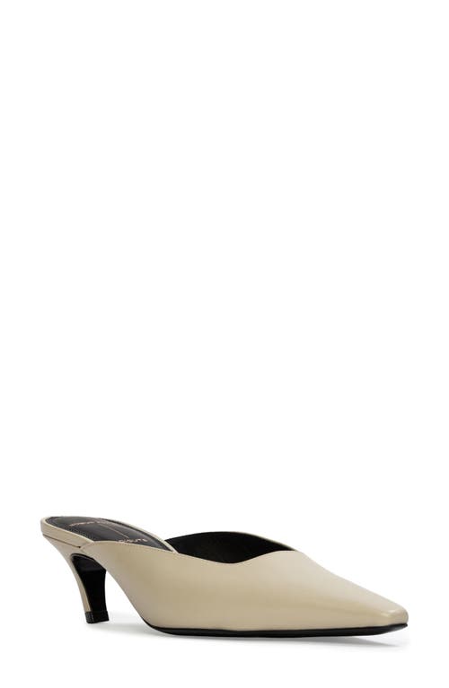 Shop Black Suede Studio Logan Kitten Heel Mule In Peyote