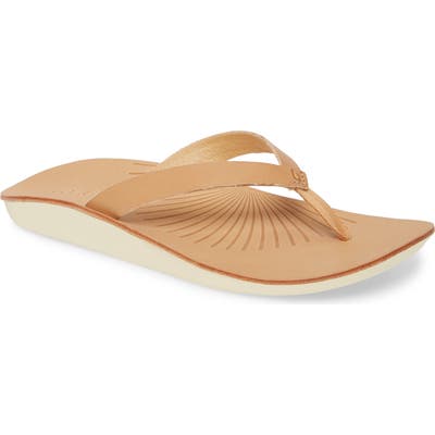 Olukai Iwi Flip Flop, Beige