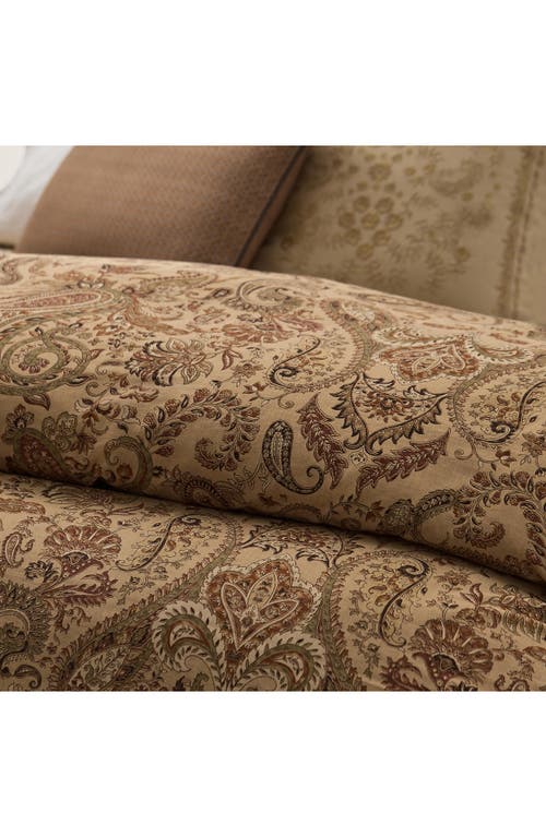 Shop Ralph Lauren Anderson Paisley Duvet Cover In True Neutral