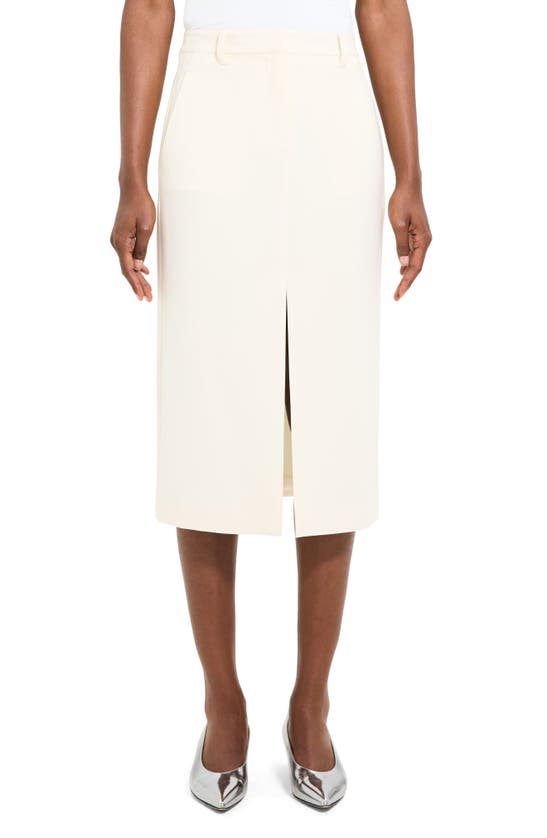 THEORY FRONT VENT A-LINE SKIRT