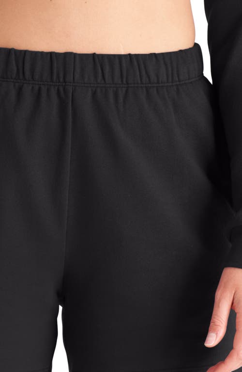 The Standard Stitch The Sweat Short In Vintage Black