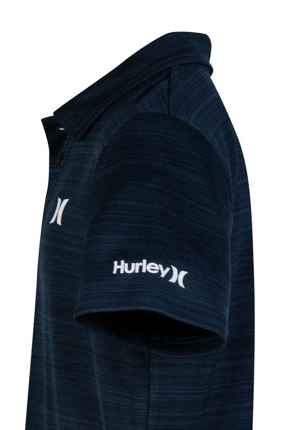 Shop Hurley Kids' Dri-fit Belmont Polo Shirt In Obsidian Heather
