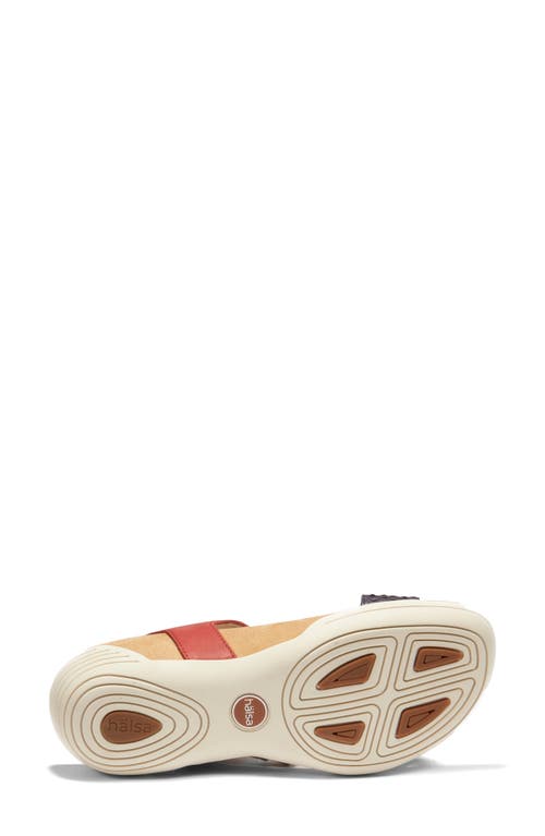 Halsa Footwear Hälsa Footwear Dominica Sandal In Dark Red/navy Leather