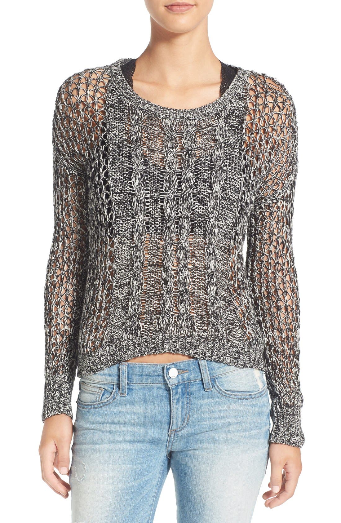 'Just Knit It' Cotton Mesh Pullover Nordstrom