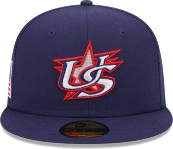 Men's New Era Navy USA Baseball 2023 World Baseball Classic 59FIFTY Fitted  Hat