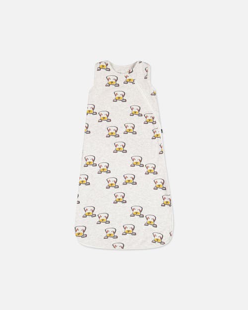 Deux Par Deux Baby Boy's Organic Cotton Sleep Bag Heather Beige With Printed Dog in Heather Beige Printed Dog at Nordstrom