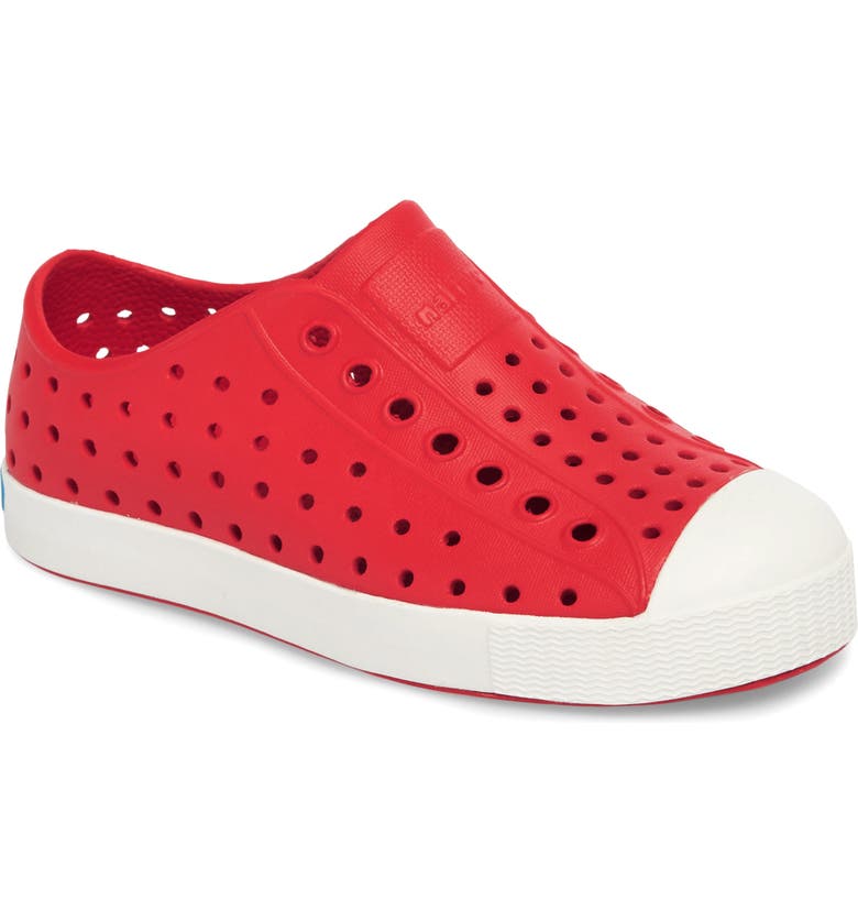  Jefferson Water Friendly Slip-On Vegan Sneaker, Main, color, TORCH RED/ SHELL WHITE