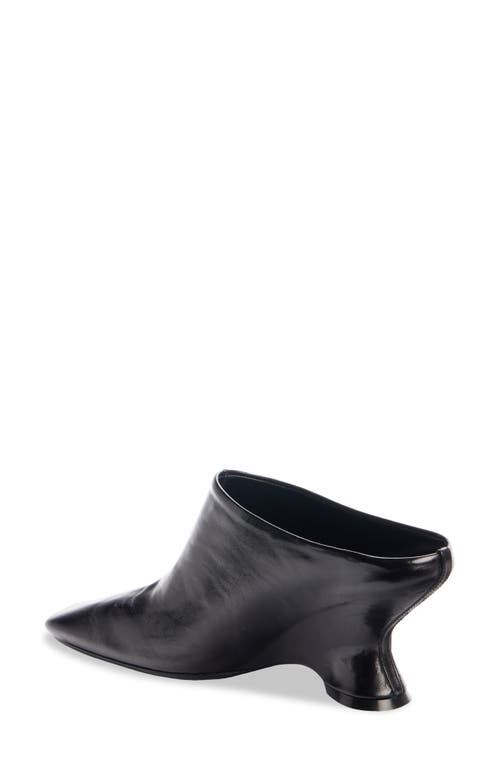 Shop Dries Van Noten Dented Wedge Mule In Black