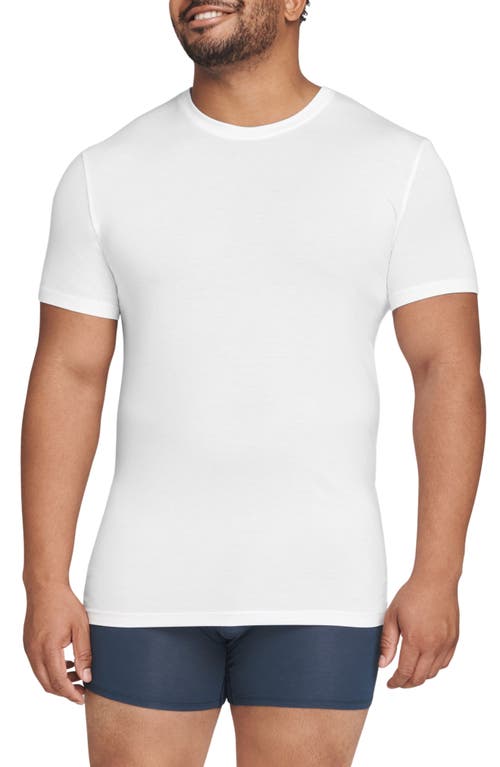 Tommy John 2-Pack Cool Cotton Slim Fit Crewneck T-Shirts White Double at Nordstrom,