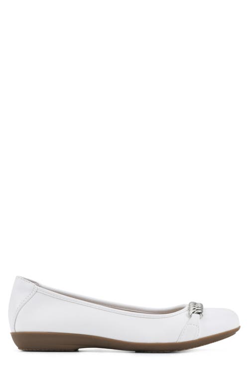 Shop Cliffs By White Mountain White Mountain Charmed Flat In White/smooth