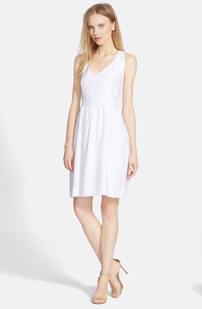 Milly 'Isadora' Linen Fit & Flare Dress | Nordstrom