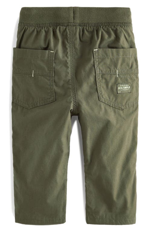 Next Kids' Drawstring Cotton Pants In Green