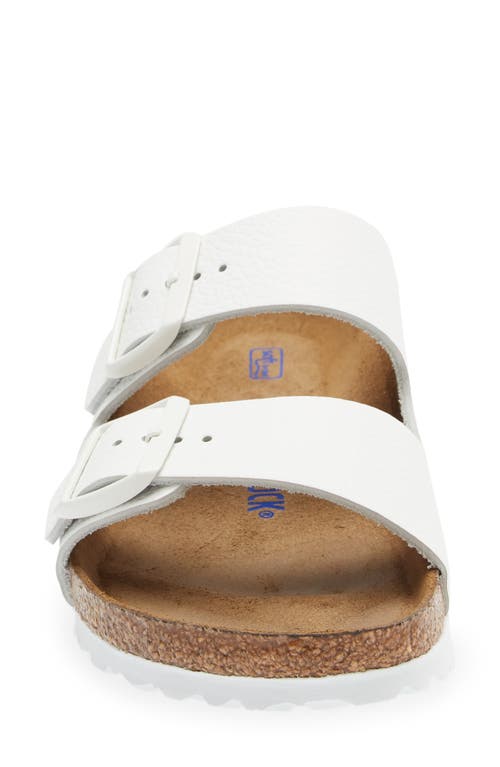 Shop Birkenstock Soft Slide Sandal In White