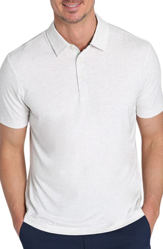 Shop Jachs Stretch Polo In Ivory
