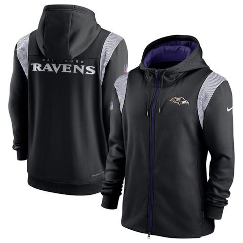 Men's Nike Black Las Vegas Raiders Sideline Athletic Stack Performance Pullover Hoodie Size: Small