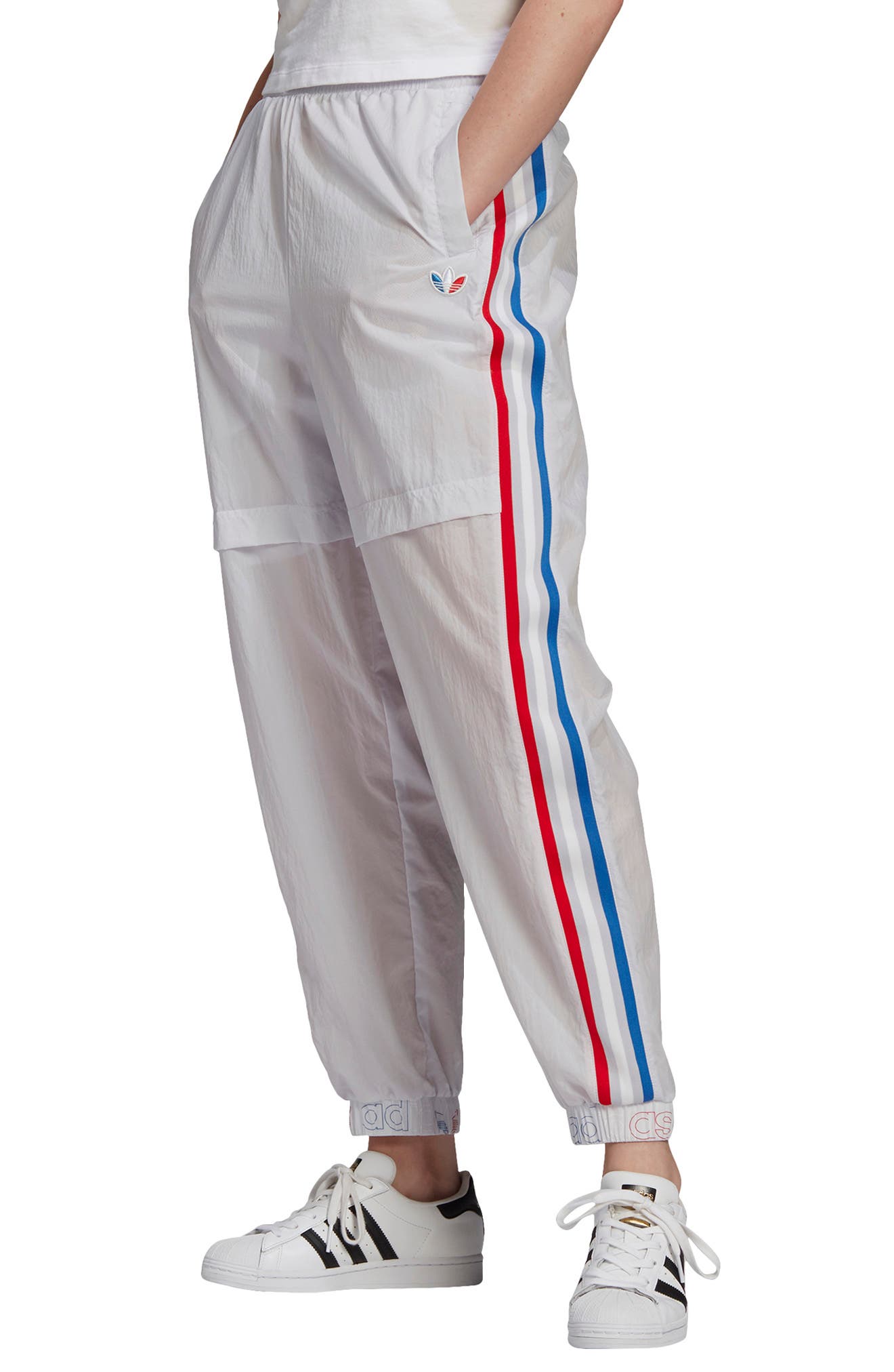 nylon track pants women's