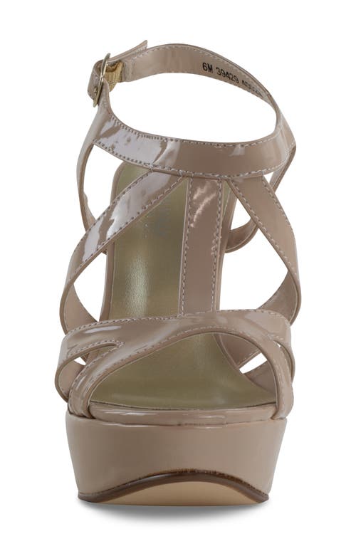 Shop Touch Ups Queenie Cage Platform Sandal In Beige