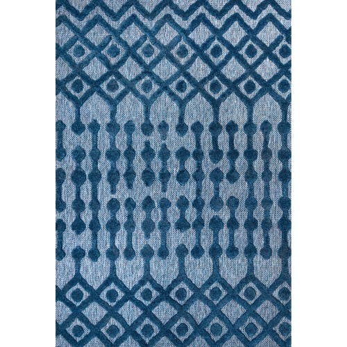 Jonathan Y Peralta Moroccan Diamond Indoor/outdoor Area Rug In Navy