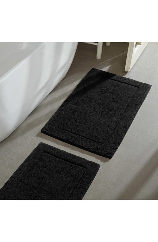 Calvin Klein Essence 2-piece Tufted Bath Mat Set In Black