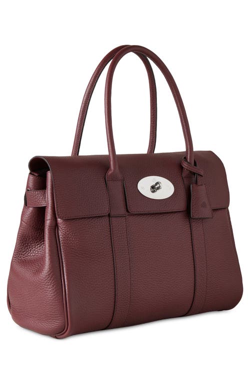 MULBERRY MULBERRY BAYSWATER GRAINED LEATHER SATCHEL