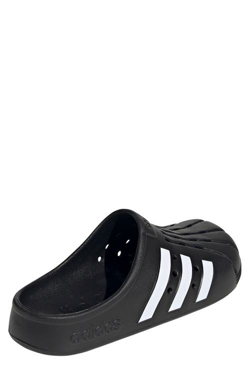 Shop Adidas Originals Adidas Adilette Clog Sandal In Core Black/white/core Black