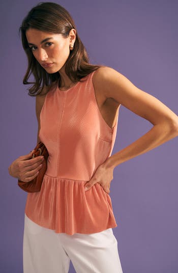 Halogen sales peplum top