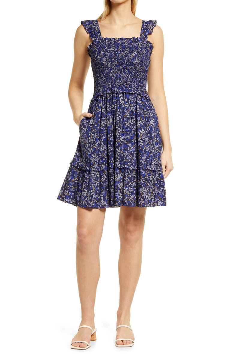 Draper James Ribbon Floral Smocked Dress | Nordstrom
