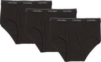 Calvin Klein Underwear Men's 4 Pack Cotton Classic Briefs, Black