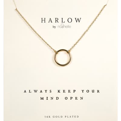 Harlow By Nashelle Open Circle Boxed Necklace